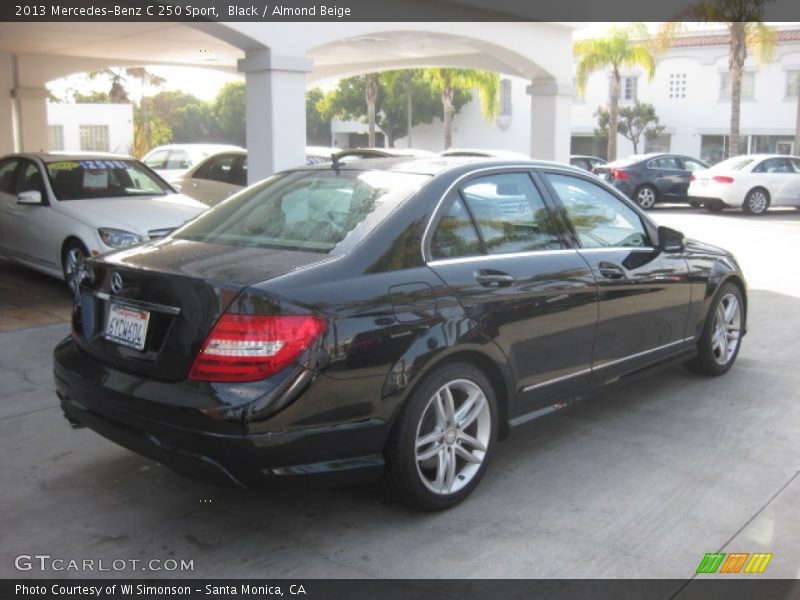 Black / Almond Beige 2013 Mercedes-Benz C 250 Sport