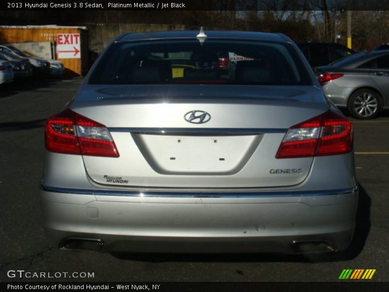 Platinum Metallic / Jet Black 2013 Hyundai Genesis 3.8 Sedan
