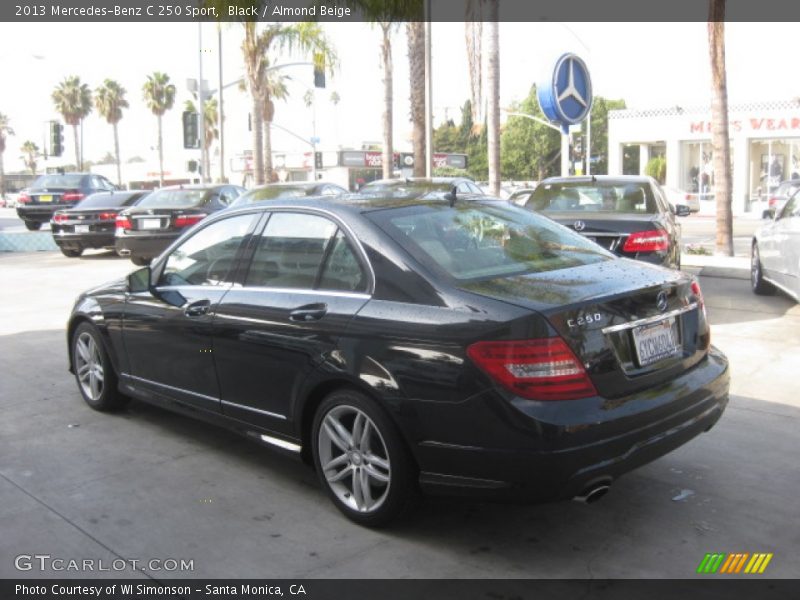 Black / Almond Beige 2013 Mercedes-Benz C 250 Sport