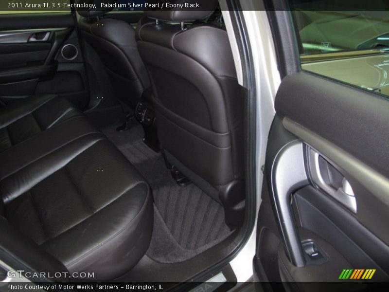 Paladium Silver Pearl / Ebony Black 2011 Acura TL 3.5 Technology