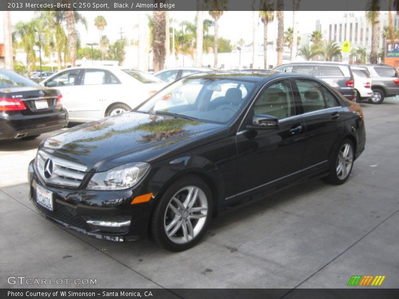 Black / Almond Beige 2013 Mercedes-Benz C 250 Sport