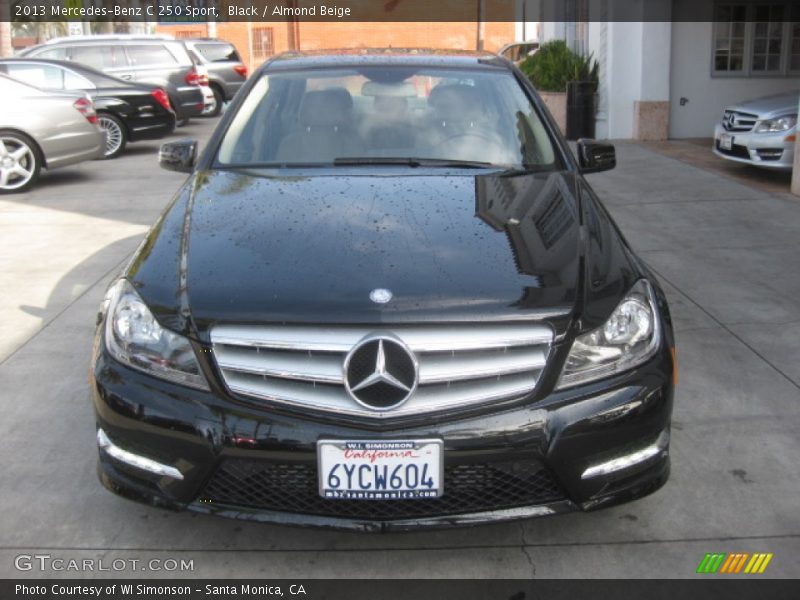 Black / Almond Beige 2013 Mercedes-Benz C 250 Sport