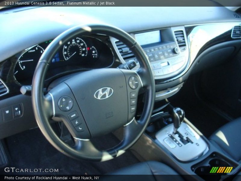 Platinum Metallic / Jet Black 2013 Hyundai Genesis 3.8 Sedan