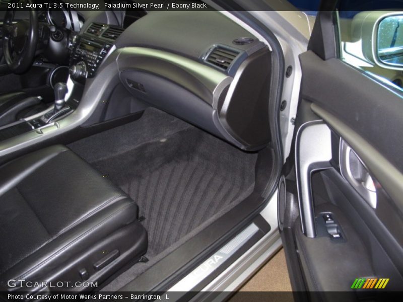 Paladium Silver Pearl / Ebony Black 2011 Acura TL 3.5 Technology
