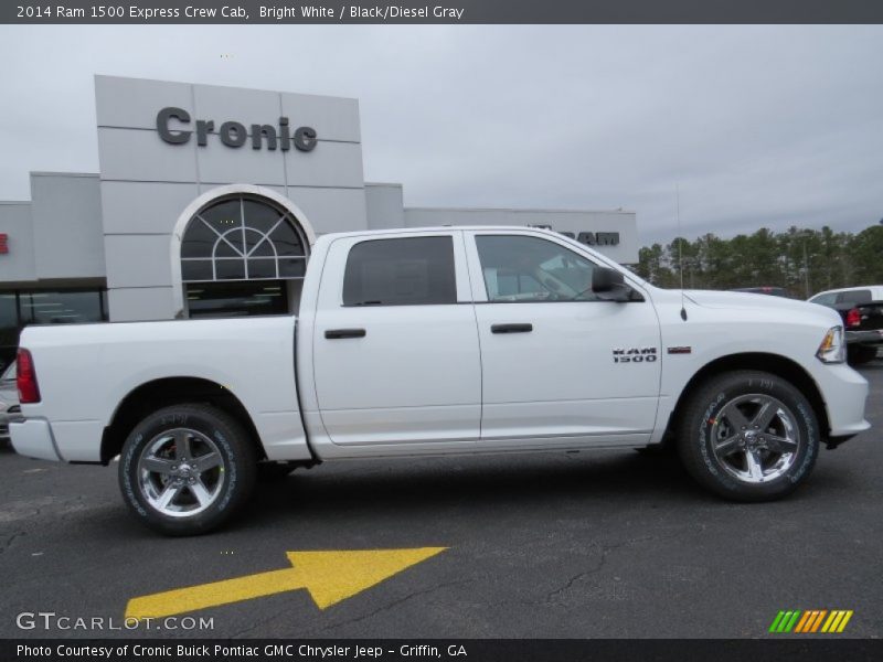 Bright White / Black/Diesel Gray 2014 Ram 1500 Express Crew Cab
