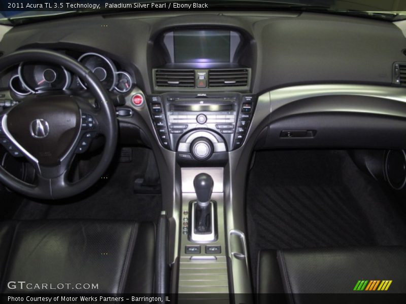 Paladium Silver Pearl / Ebony Black 2011 Acura TL 3.5 Technology