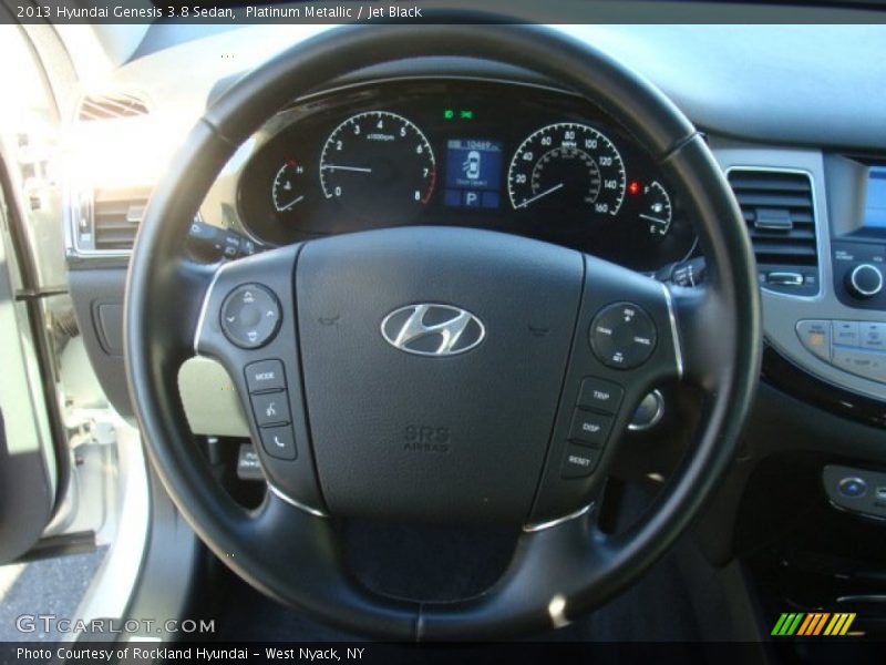 Platinum Metallic / Jet Black 2013 Hyundai Genesis 3.8 Sedan