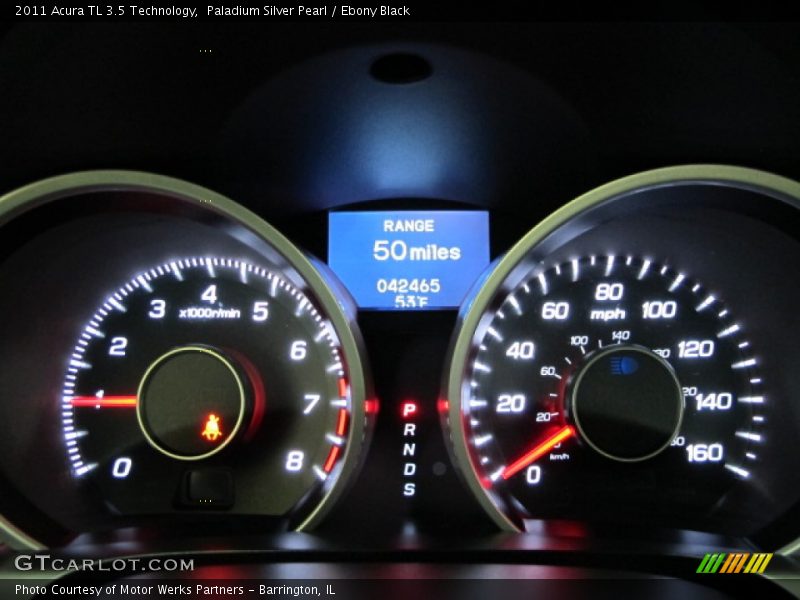 Paladium Silver Pearl / Ebony Black 2011 Acura TL 3.5 Technology