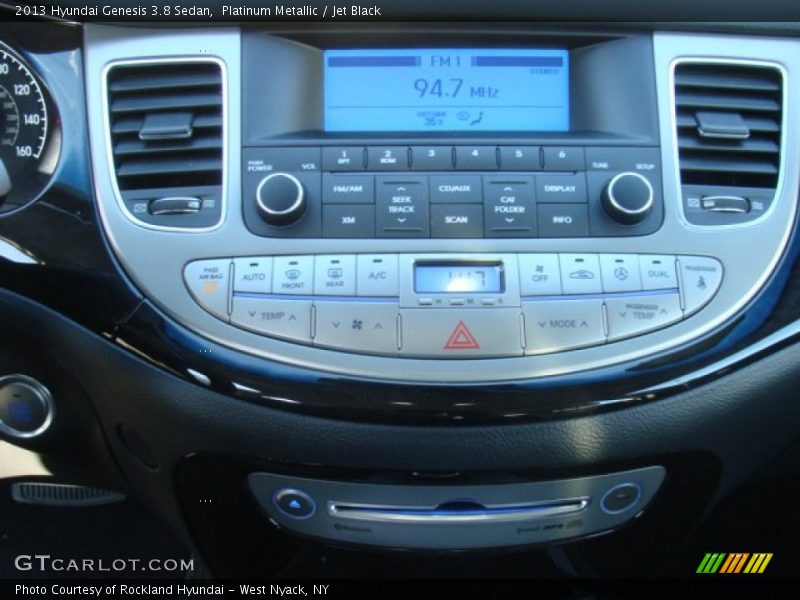 Platinum Metallic / Jet Black 2013 Hyundai Genesis 3.8 Sedan