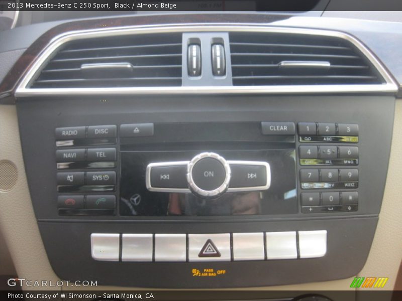 Black / Almond Beige 2013 Mercedes-Benz C 250 Sport