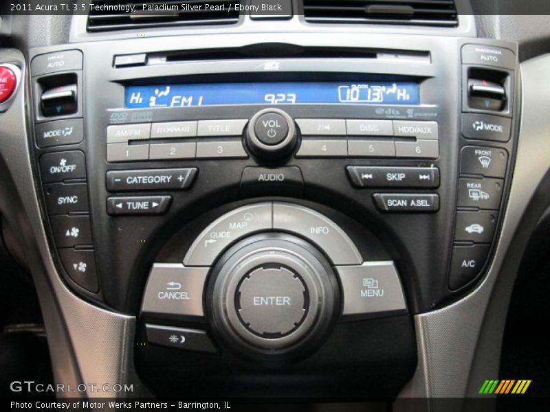 Paladium Silver Pearl / Ebony Black 2011 Acura TL 3.5 Technology