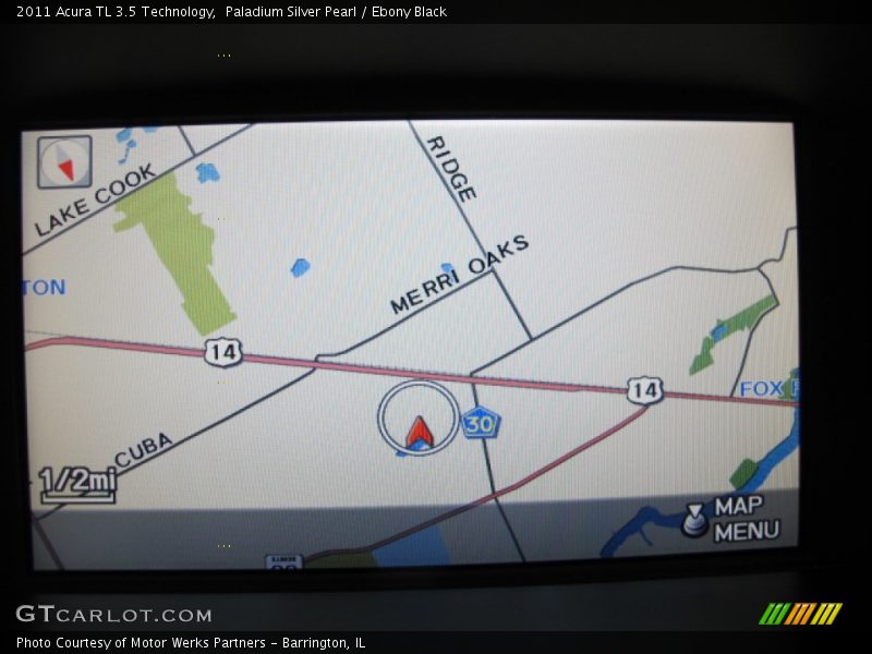Paladium Silver Pearl / Ebony Black 2011 Acura TL 3.5 Technology