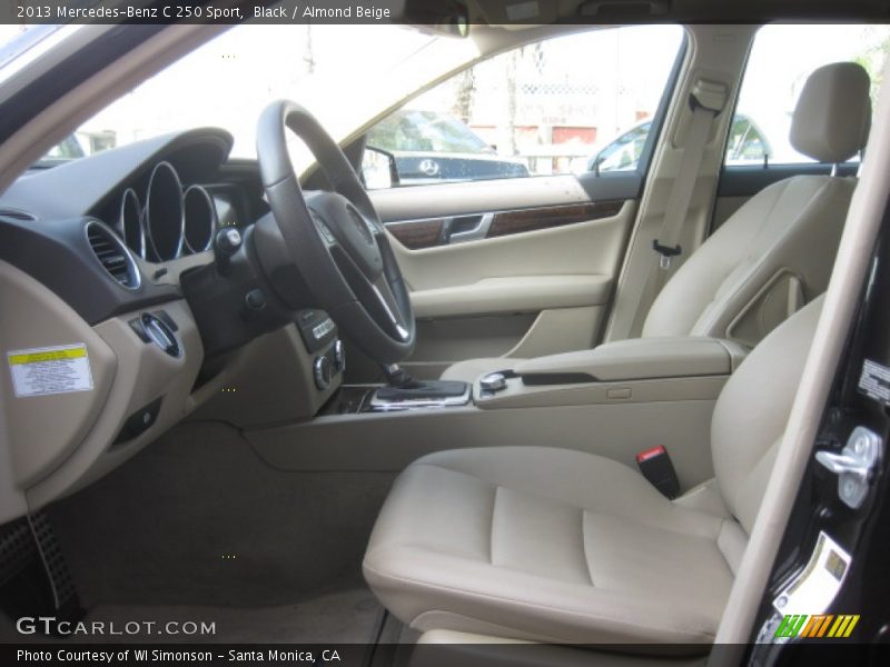 Black / Almond Beige 2013 Mercedes-Benz C 250 Sport