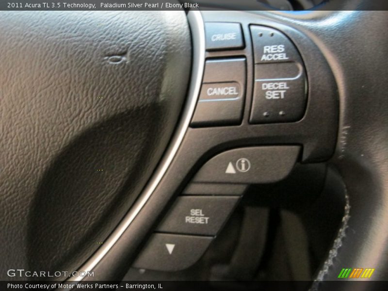 Paladium Silver Pearl / Ebony Black 2011 Acura TL 3.5 Technology