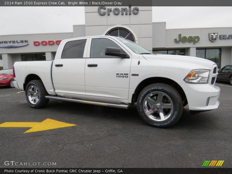 Bright White / Black/Diesel Gray 2014 Ram 1500 Express Crew Cab
