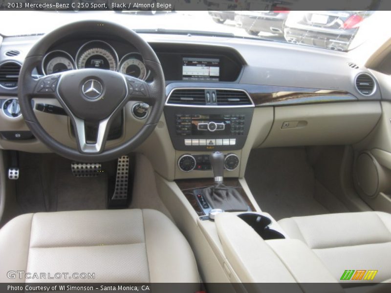 Black / Almond Beige 2013 Mercedes-Benz C 250 Sport