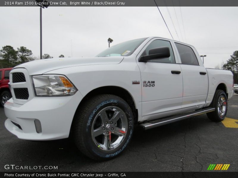 Bright White / Black/Diesel Gray 2014 Ram 1500 Express Crew Cab