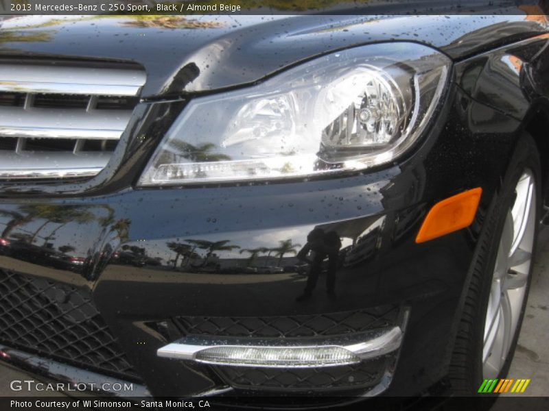 Black / Almond Beige 2013 Mercedes-Benz C 250 Sport