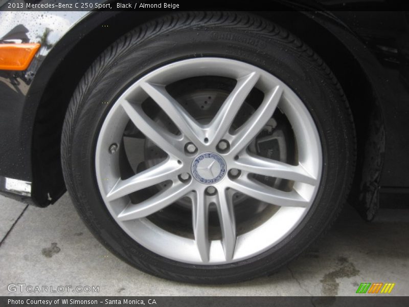 Black / Almond Beige 2013 Mercedes-Benz C 250 Sport