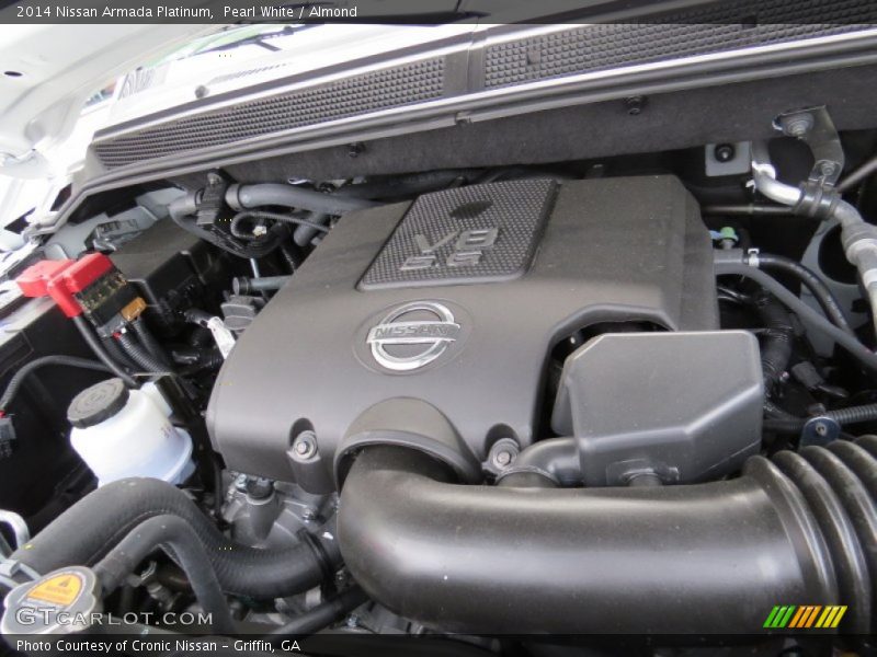 Pearl White / Almond 2014 Nissan Armada Platinum