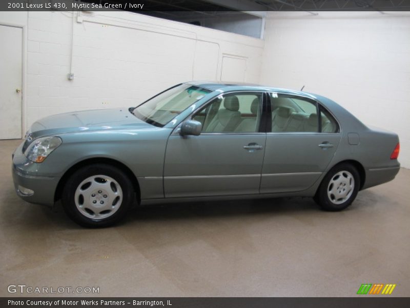 Mystic Sea Green / Ivory 2001 Lexus LS 430