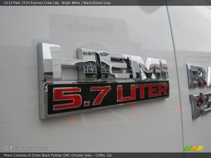 Bright White / Black/Diesel Gray 2014 Ram 1500 Express Crew Cab