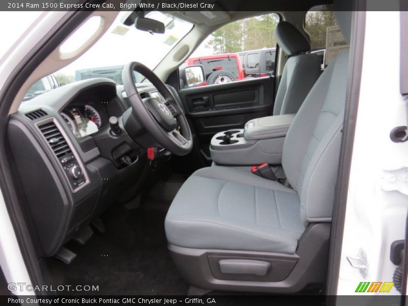 Bright White / Black/Diesel Gray 2014 Ram 1500 Express Crew Cab