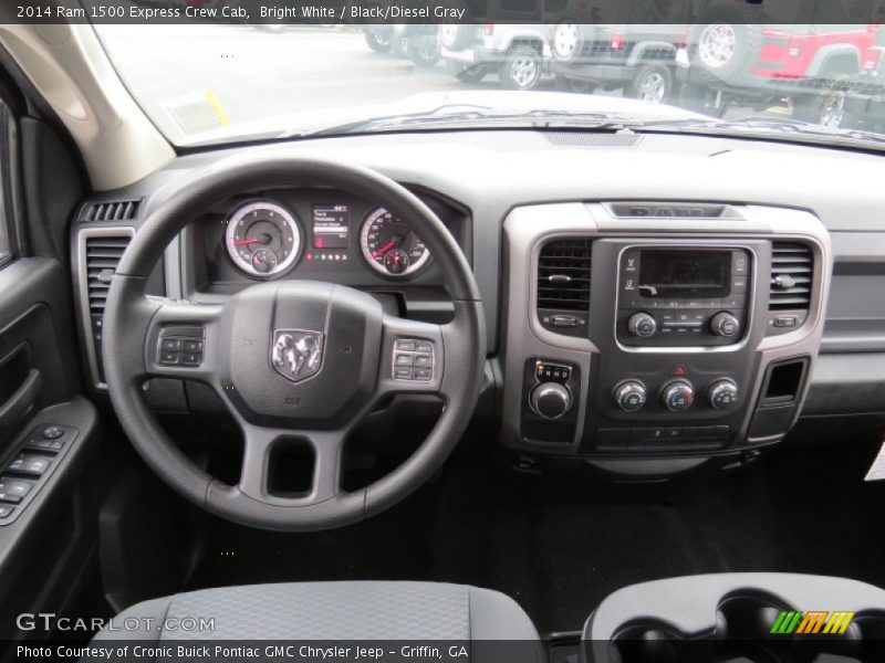 Bright White / Black/Diesel Gray 2014 Ram 1500 Express Crew Cab