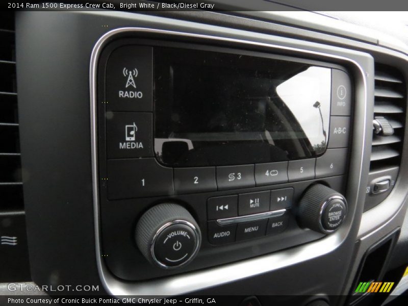 Bright White / Black/Diesel Gray 2014 Ram 1500 Express Crew Cab