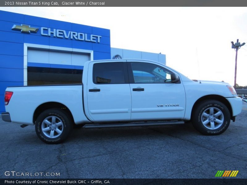 Glacier White / Charcoal 2013 Nissan Titan S King Cab