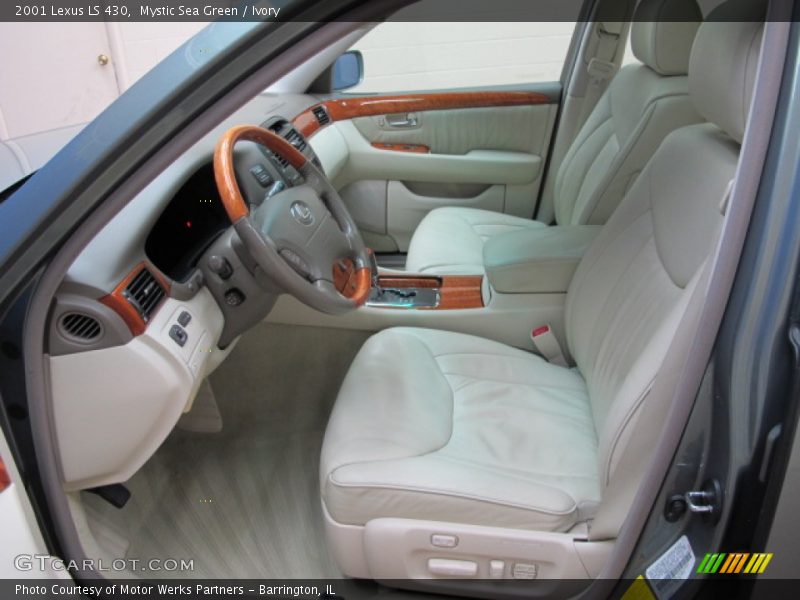 Mystic Sea Green / Ivory 2001 Lexus LS 430