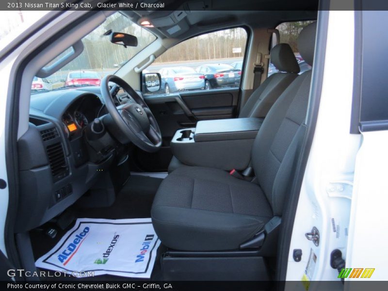 Glacier White / Charcoal 2013 Nissan Titan S King Cab