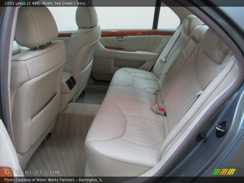 Mystic Sea Green / Ivory 2001 Lexus LS 430