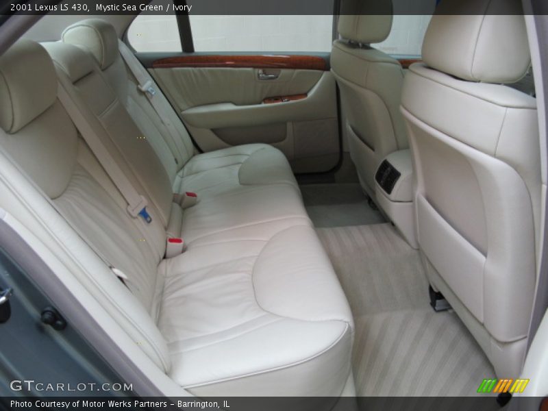 Mystic Sea Green / Ivory 2001 Lexus LS 430