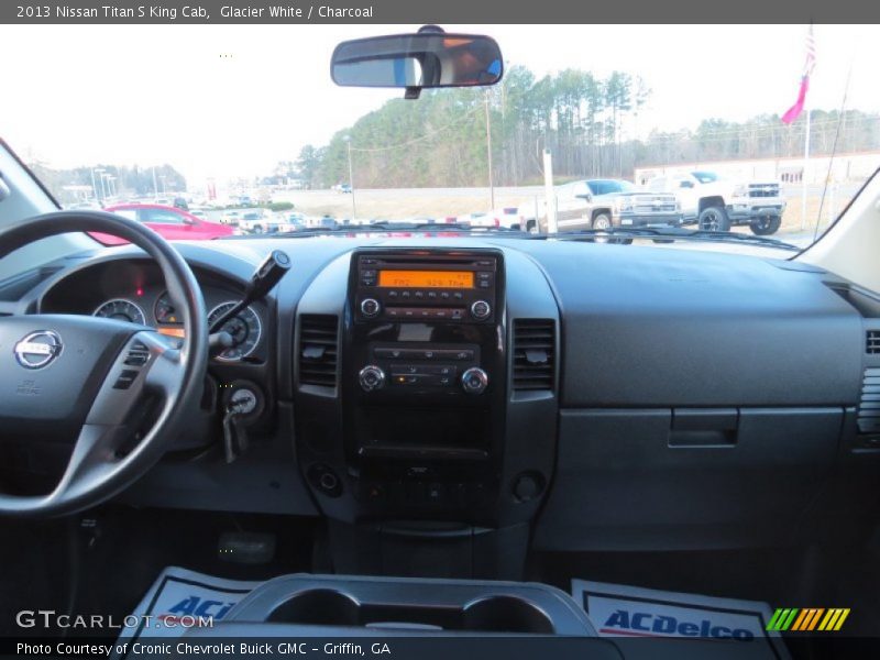 Glacier White / Charcoal 2013 Nissan Titan S King Cab