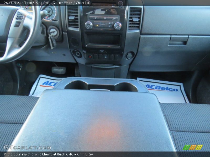 Glacier White / Charcoal 2013 Nissan Titan S King Cab
