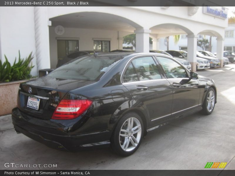 Black / Black 2013 Mercedes-Benz C 250 Sport