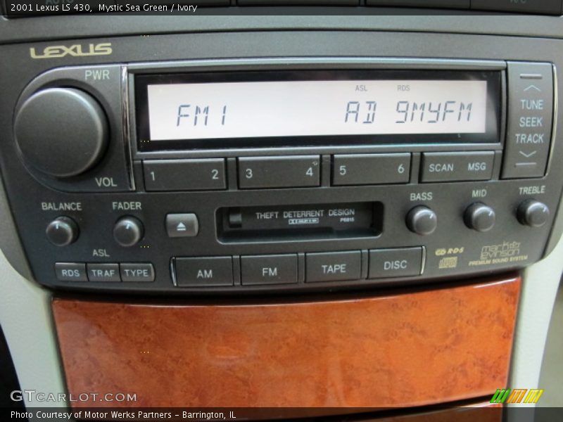 Mystic Sea Green / Ivory 2001 Lexus LS 430