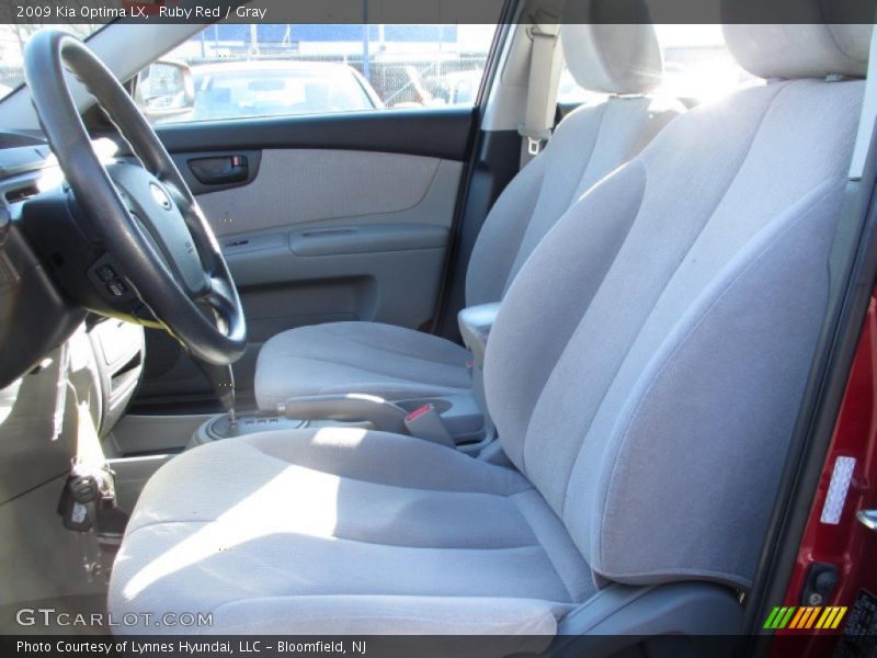 Ruby Red / Gray 2009 Kia Optima LX