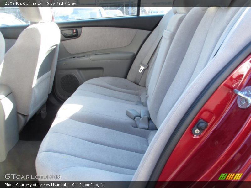 Ruby Red / Gray 2009 Kia Optima LX