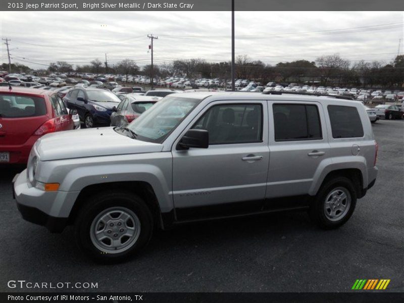 Bright Silver Metallic / Dark Slate Gray 2013 Jeep Patriot Sport