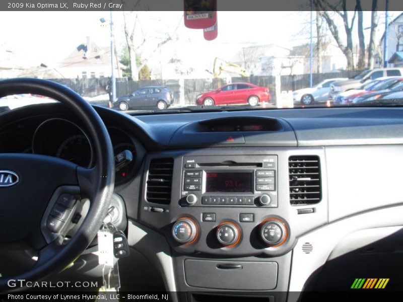Ruby Red / Gray 2009 Kia Optima LX