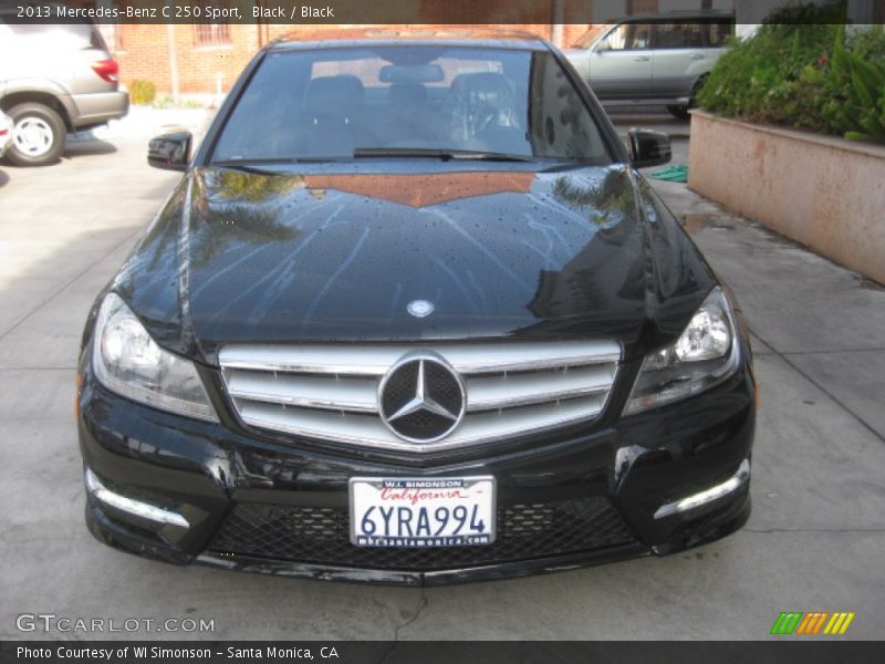 Black / Black 2013 Mercedes-Benz C 250 Sport