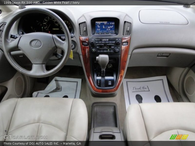 Golden White Pearl / Ivory 1999 Lexus RX 300 AWD
