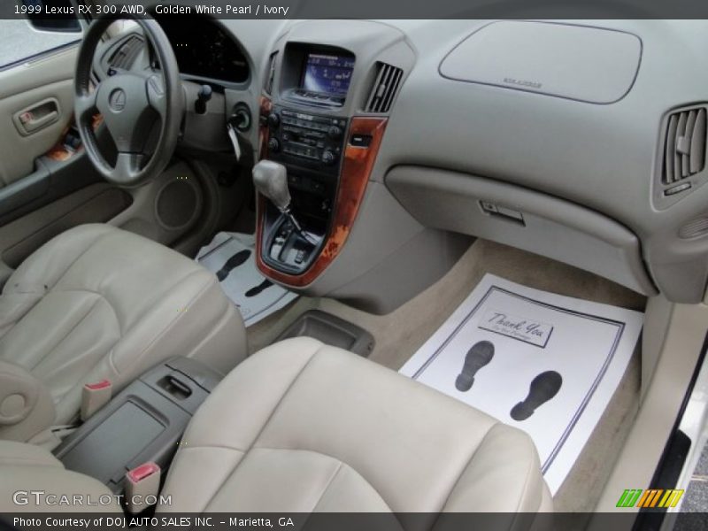 Golden White Pearl / Ivory 1999 Lexus RX 300 AWD