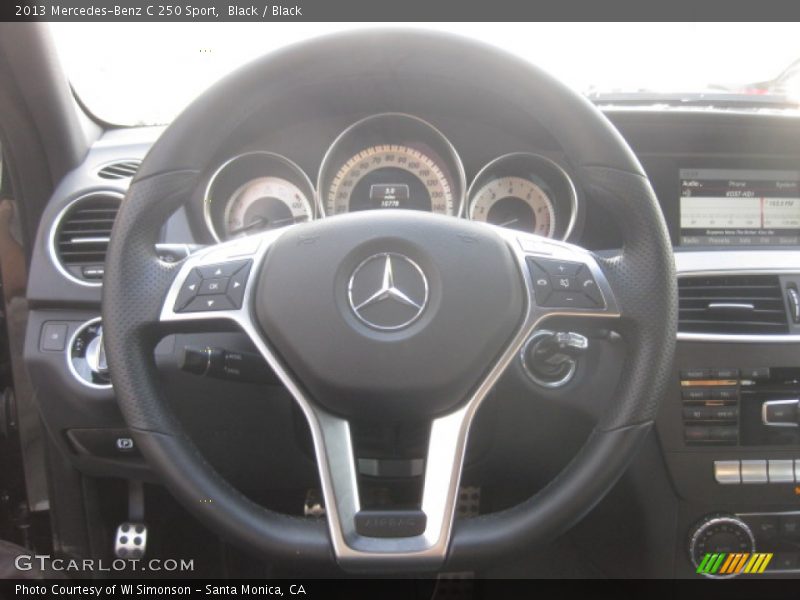 Black / Black 2013 Mercedes-Benz C 250 Sport