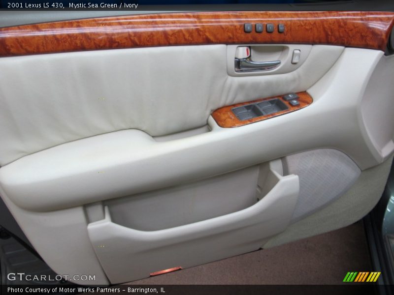 Mystic Sea Green / Ivory 2001 Lexus LS 430