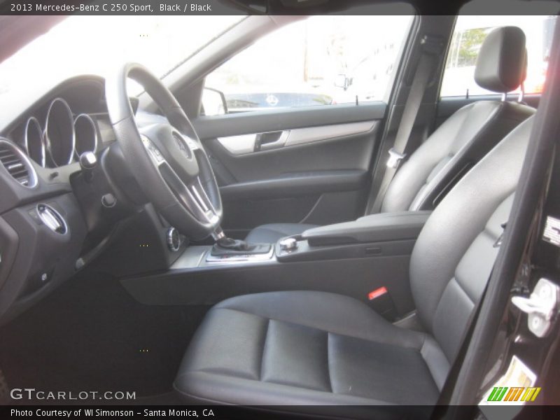 Black / Black 2013 Mercedes-Benz C 250 Sport