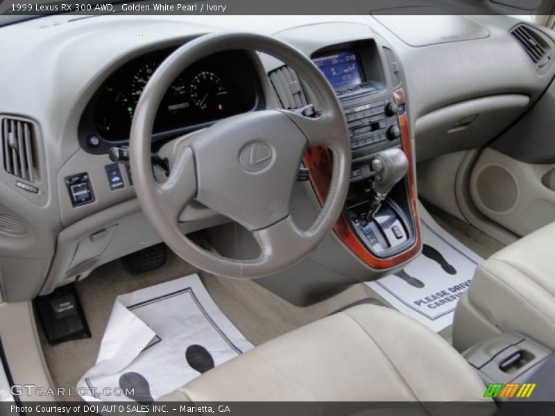 Golden White Pearl / Ivory 1999 Lexus RX 300 AWD