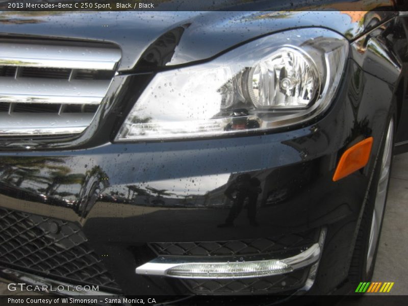 Black / Black 2013 Mercedes-Benz C 250 Sport